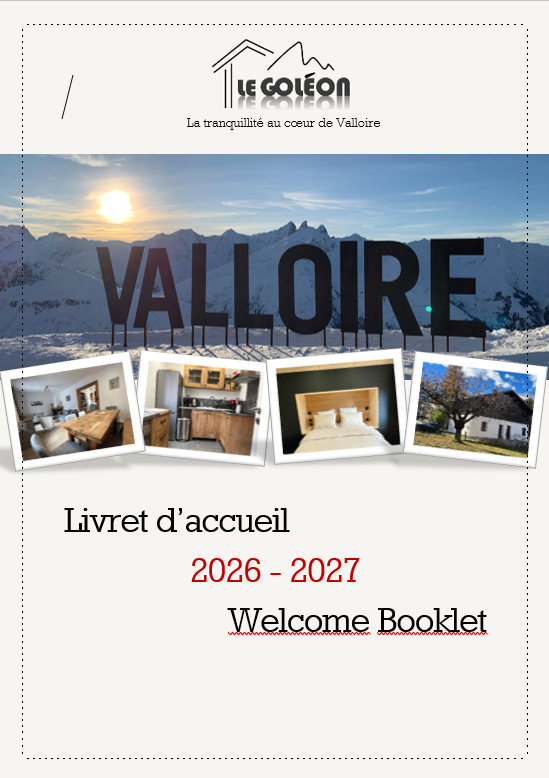 Livret d’accueil du Chalet Le Goléon – Welcome booklet